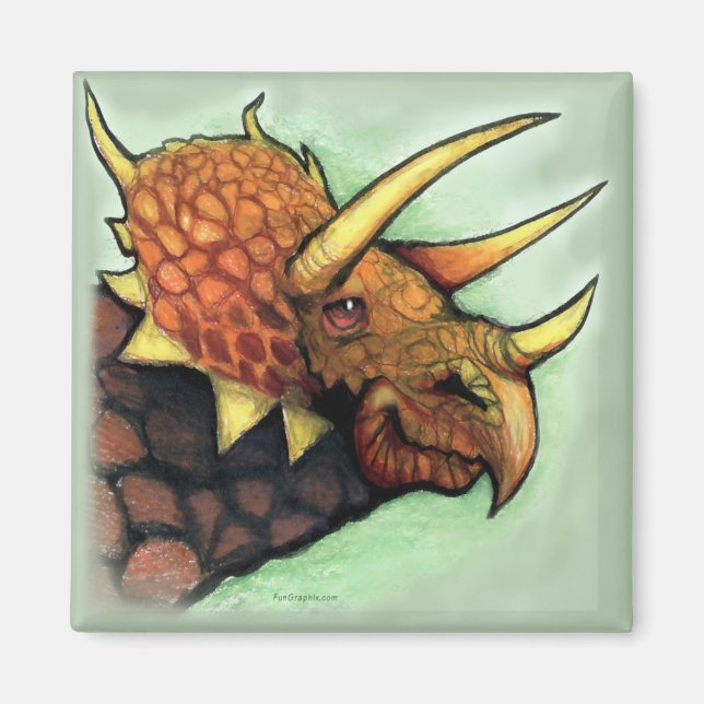 Triceratops Magnet (Front)