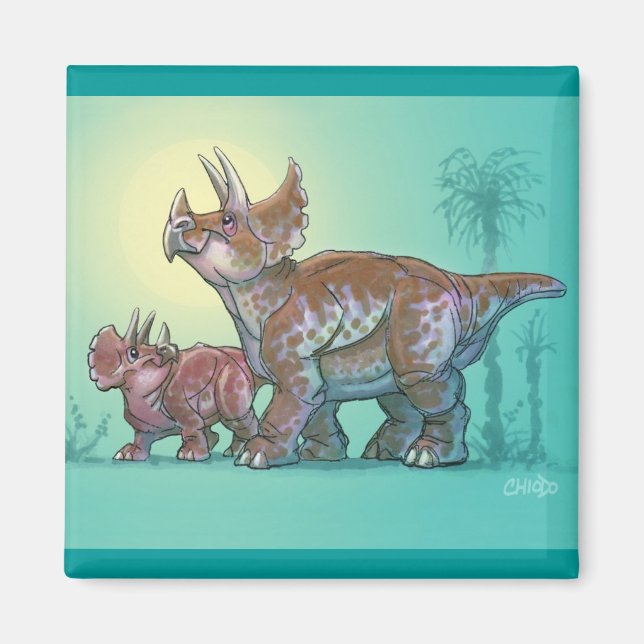 Triceratops magnet (Front)