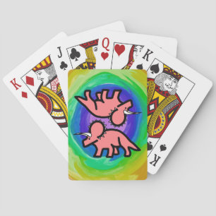 Triceratops  playing cards