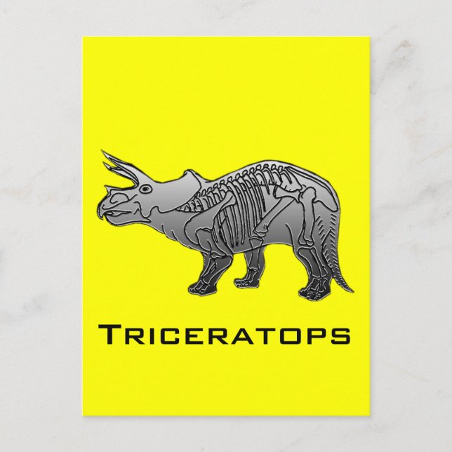 Triceratops Postcard (Front)