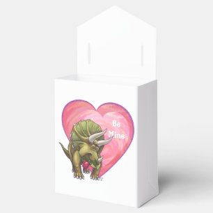 Triceratops Red Rose Heart Favour Box