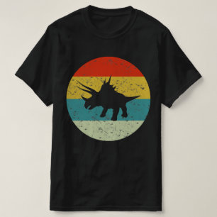 triceratops retro vintage silhouette 70s T-Shirt