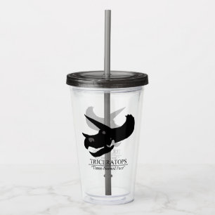 Triceratops Skull Acrylic Tumbler
