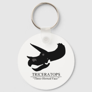 Triceratops Skull Key Ring