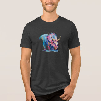 Triceratops Splendor: Unisex T-Shirt Tri-Blend Shirt