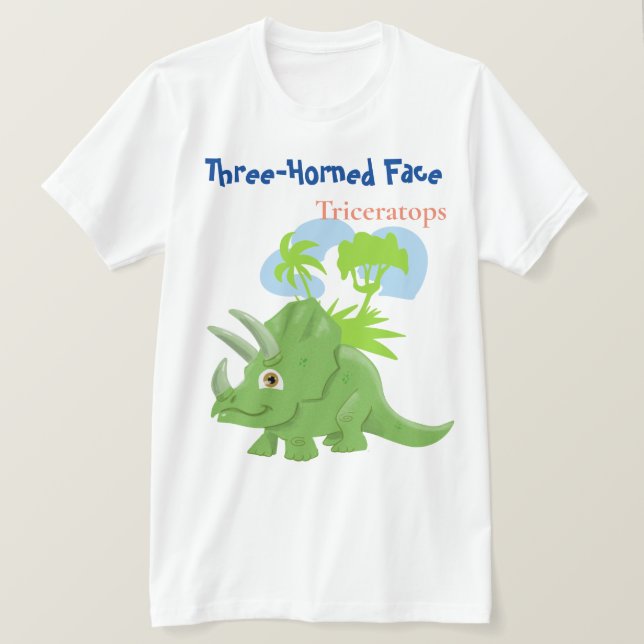 Triceratops T-Shirt (Design Front)