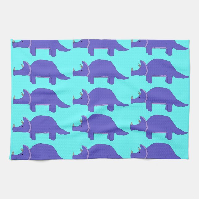 Triceratops towel (Horizontal)