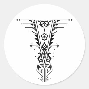 trichotomy tristack classic round sticker