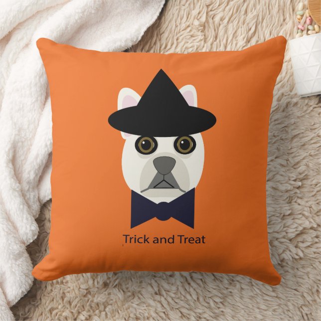 TRICK AND TREAT FRENCHIE CUSHION (Blanket)