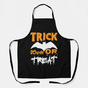 Trick halloween apron