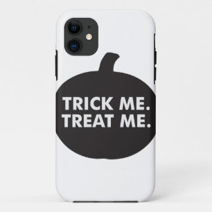 Trick Me Treat Me, Black White iPhone 11 Case