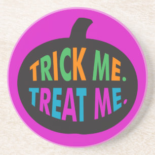 Trick Me Treat Me, Halloween Multi-Colour Coaster