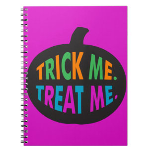 Trick Me Treat Me, Halloween Multi-Colour Notebook