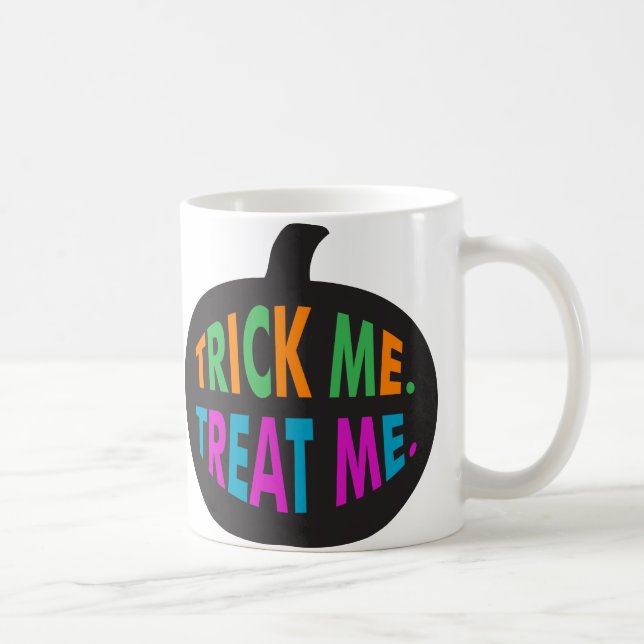 Trick Me Treat Me Multi-Colour Coffee Mug (Right)
