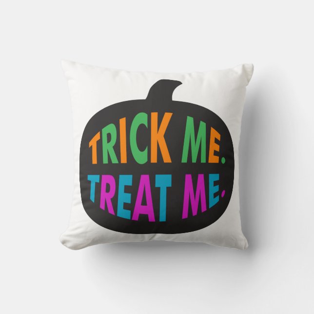 Trick Me Treat Me Multi-Colour Cushion (Front)