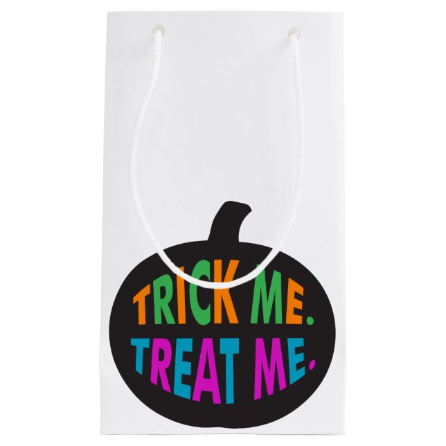 Trick Me Treat Me Multi-Colour Small Gift Bag (Front)