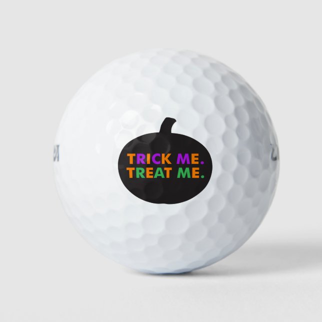 Trick Me Treat Me Multi-Colours Golf Balls (Front)