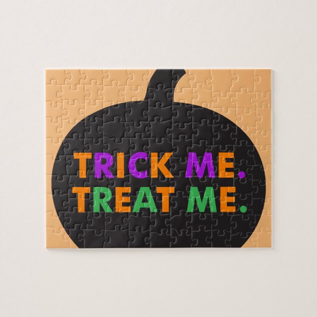 Trick Me, Treat Me Multi-Colours Jigsaw Puzzle (Horizontal)