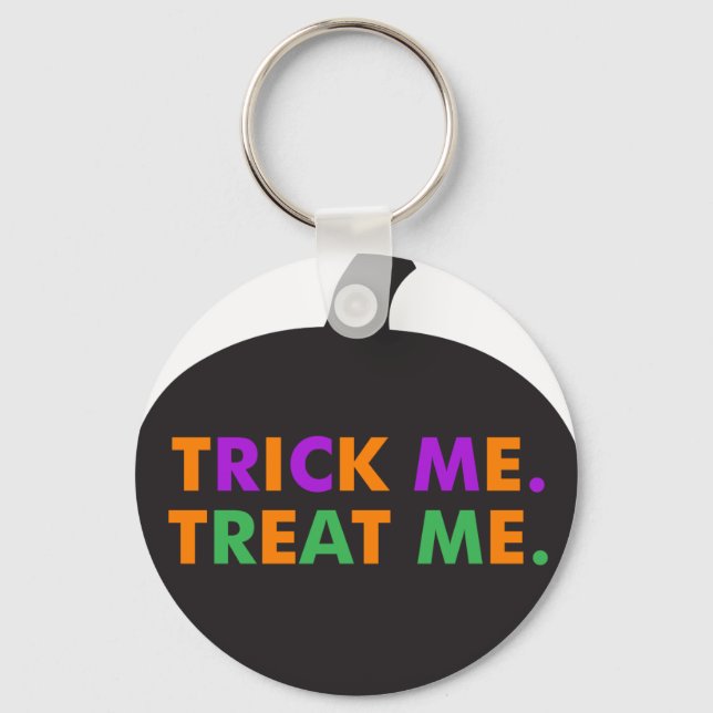 Trick Me Treat Me, Multi-Colours Key Ring (Front)