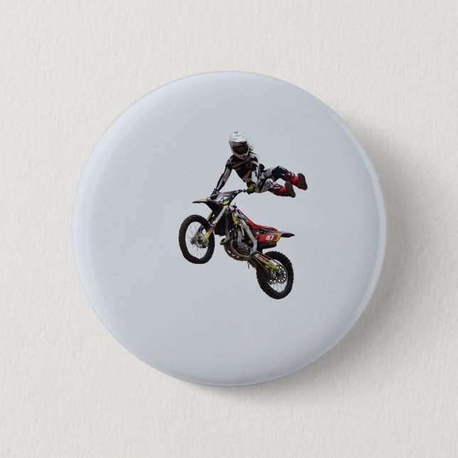 Trick Motocross 6 Cm Round Badge (Front)