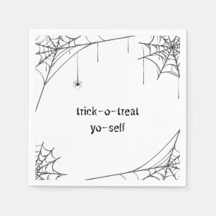 trick o treat yo self luxury napkin - halloween