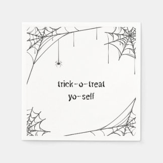 trick o treat yo self luxury napkin - halloween