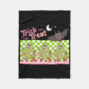 Trick Of Treat Halloween Fleece Blanket