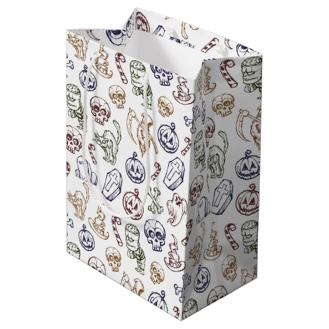 Trick of Treat Medium Gift Bag (Back Angled)