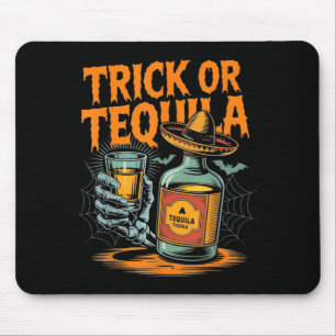Trick or Bartender Men Women Funny Halloween Mouse Pad