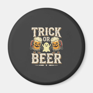Trick or Beer Halloween Beer Design_1 Magnet