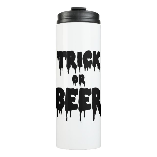 trick or beer thermal tumbler (Front)