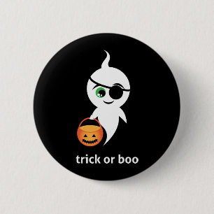 Trick Or Boo 6 Cm Round Badge