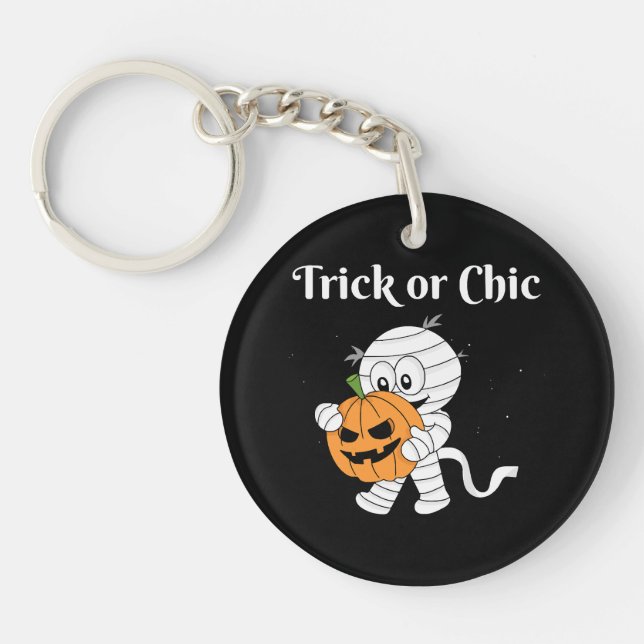 Trick Or Chic Key Ring (Front)
