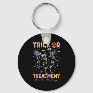Trick Or Halloween Radiation Oncology Rad Therapy  Key Ring