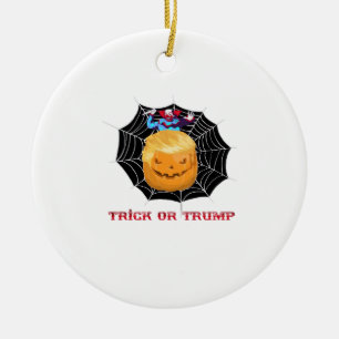 Trick Or Halloween Scary Clown Ceramic Ornament