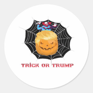 Trick Or Halloween Scary Clown Classic Round Sticker
