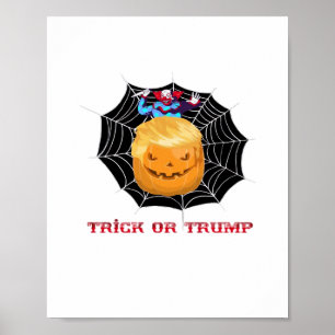 Trick Or Halloween Scary Clown Poster