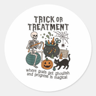 Trick Or Ot Halloween Funny Occupational Therapy  Classic Round Sticker
