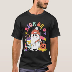 Trick Or Ot Occupational Therast Ghost Halloween W T-Shirt
