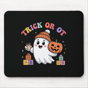 Trick Or Ot Spooky Occupational Therapy Ghost Hall Mouse Pad