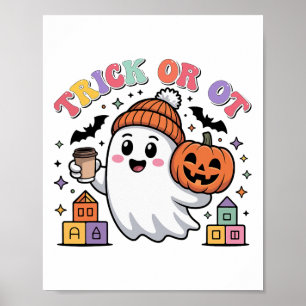 Trick Or Ot Spooky Occupational Therapy Ghost Hall Poster