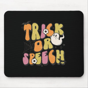 Trick Or Speech Groovy Halloween Speech Pathology Mouse Pad
