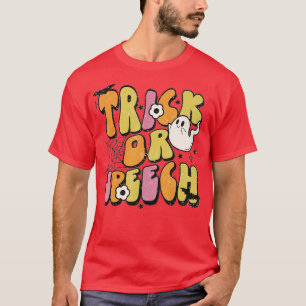 Trick Or Speech Retro Halloween Speech Pathology A T-Shirt
