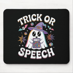 Trick Or Speech Retro Slp Halloween Speech Therapy Mouse Pad