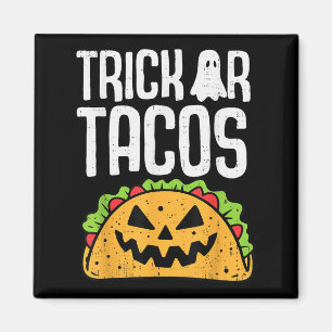 Trick Or Tacos Halloween Mexican Food Costume Men  Magnet