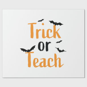 Trick or teach- Halloween design Wrapping Paper