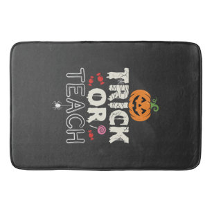 Trick or Teach Halloween Teacher Design (2)_1 Bath Mat