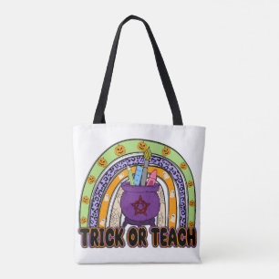 Trick or Teach Halloween Tote Bag