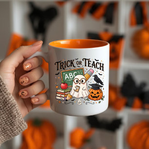 Trick Or Teach Teacher Halloween Coffee Mug