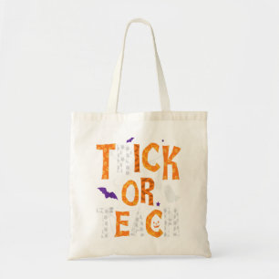 Trick Or Teach Teacher Halloween Tote Bag